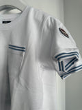 Colmar White/Blue Stripe Short Sleeve Pocket T-shirt