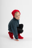 Birnham on the Sea Ocean Teal Boys Polo Sweatshirt