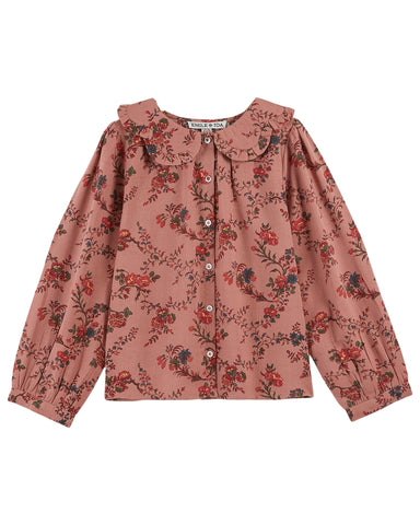 Emile et Ida Orchid Rose Blouse & Bloomer Set