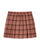 Emile et Ida Carreau Blush Plaid Skirt