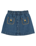 Emile et Ida Denim Fleurs Skirt