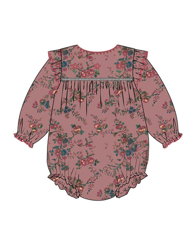 Emile et Ida Orchid Rose Combicourt Romper