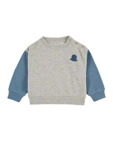 Emile et Ida Bi-Color Penguin Sweatshirt