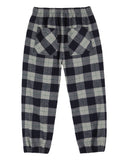 Emile et Ida Carrea Marine Blue Plaid Trousers