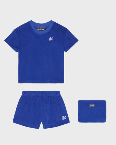 Vilebrequin Marrakech Blue Embroidered Terry Set