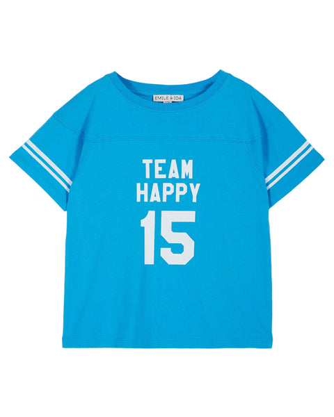 Emile et Ida Blue Team Happy T-shirt