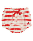 Emile et Ida Baby Red Stripe Terry T-shirt + Bloomer Set