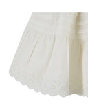 Emile et Ida White English Embroidered Skirt