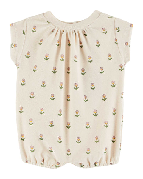 Emile et Ida Cream Sweet Flowers All Over Romper