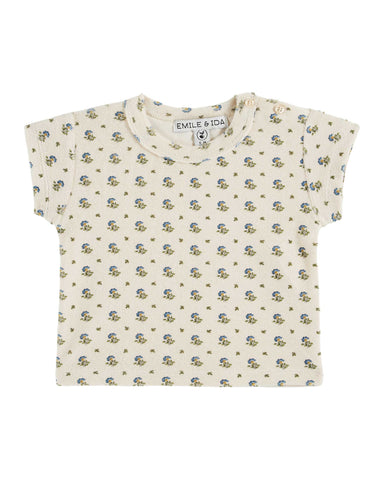 Emile et Ida Baby Iris Terry T-shirt + Bloomer Set