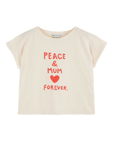 Emile et Ida Cream/Red Forever T-shirt