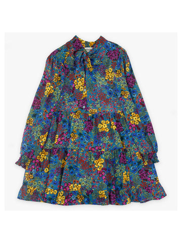 Dixie Blue Floral Dress