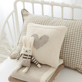Domani Home Mini Toss Grey Heart Pillow