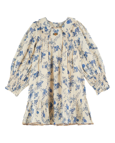 Emile et Ida Blue Orchid Smocked Dress