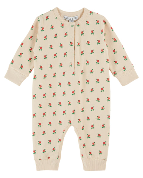 Emile et Ida Brioche Poppy Fleece Jumpsuit