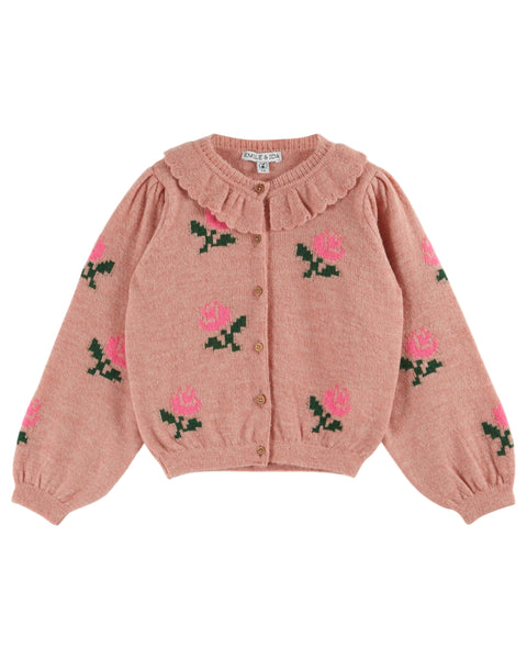 Emile et Ida Rose Flowers Cardigan