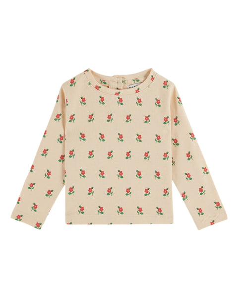 Emile et Ida Baby Brioche Poppy All Over T-shirt