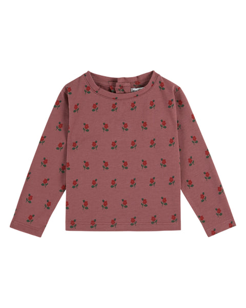 Emile et Ida Baby Violine Poppy All Over T-shirt