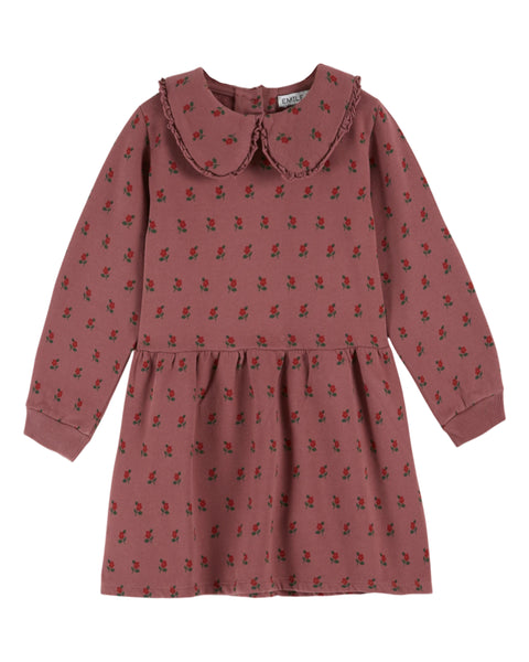 Emile et Ida Violine Poppy Fleece Dress