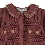 Emile et Ida Violine Smocked Romper