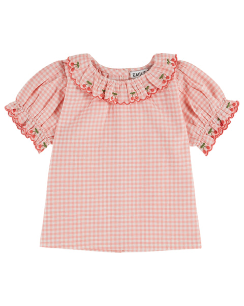 Emile et Ida Baby Vivi Vichy Blouse + Bloomer Set