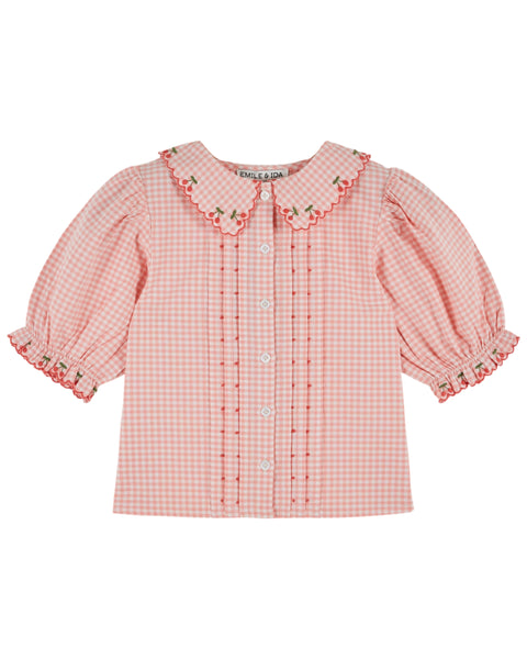 Emile et Ida Vivi Vichy Blouse + Shorts Set