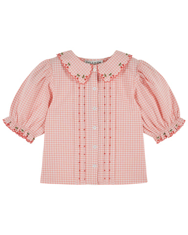 Emile et Ida Vivi Vichy Blouse + Shorts Set