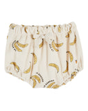 Emile et Ida Baby Cream Banana Terry Tee + Bloomer Set