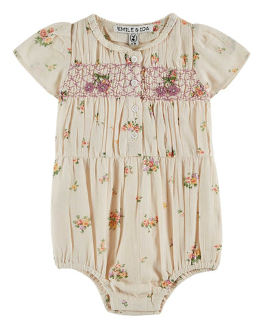 Emile et Ida Althea Smocked Romper