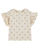Emile et Ida Cream Cherries Terry T-shirt + Shorts Set