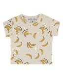 Emile et Ida Baby Cream Banana Terry Tee + Bloomer Set