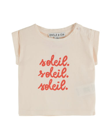 Emile et Ida Baby Cream Soleil Tee