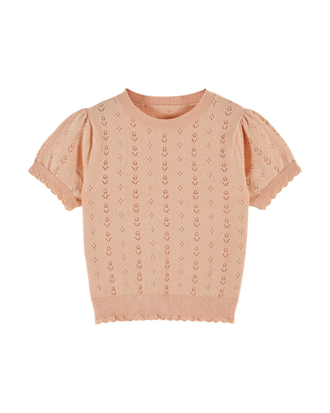 Emile et Ida Apricot Openwork Sweater