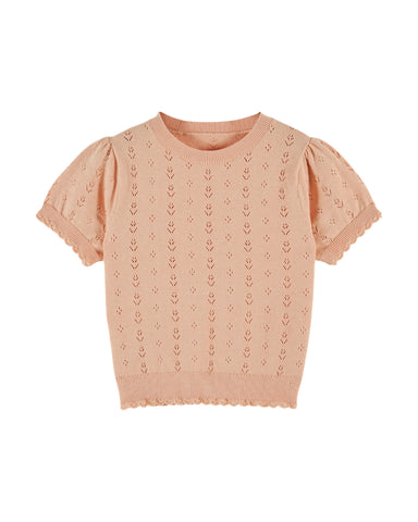 Emile et Ida Apricot Openwork Sweater