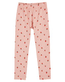 Emile et Ida Pink Strawberries Terry Sweatshirt + Legging Set