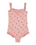 Emile et Ida Pink Strawberries Swimsuit