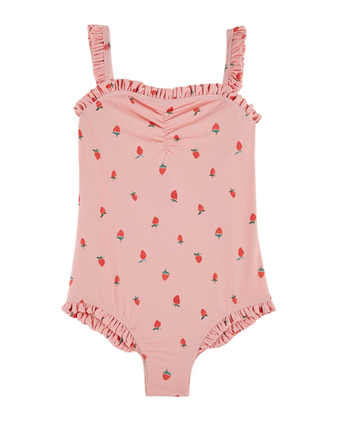 Emile et Ida Pink Strawberries Swimsuit