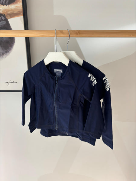 Vilebrequin Navy Zip Long Sleeve Rashguard
