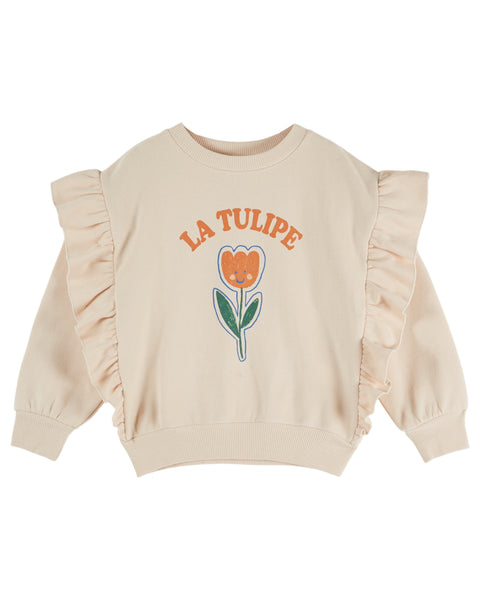 Emile et Ida Flour Tulip Ruffle Sweatshirt