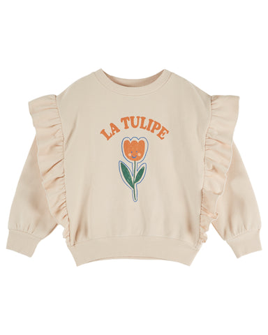 Emile et Ida Flour Tulip Ruffle Sweatshirt