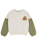 Emile et Ida Ecru/Pistachio Sweatshirt