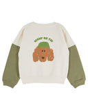 Emile et Ida Ecru/Pistachio Sweatshirt