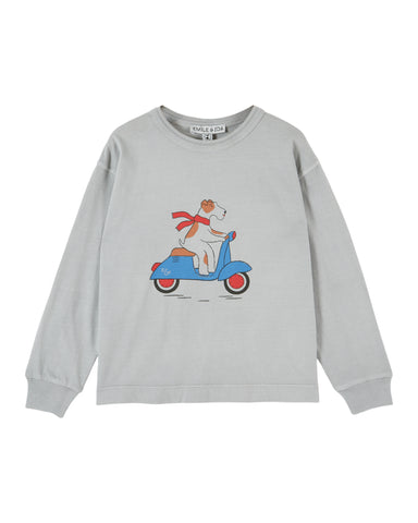 Emile et Ida Grey Dog T-shirt