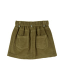 Emile et Ida Pistachio Embroidered Pocket Skirt