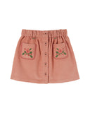 Emile et Ida Sakura Embroidered Pocket Skirt