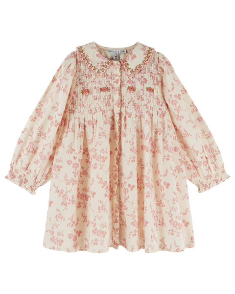 Emile et Ida Rosalie Smocked Embroidered Dress