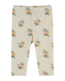 Emile et Ida Baby Olive Crochet Collar Sweatshirt + Floral Legging