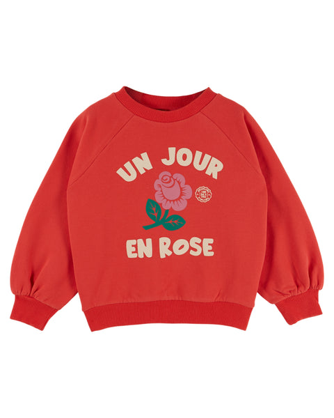Emile et Ida Red Un Jour En Rose Sweatshirt