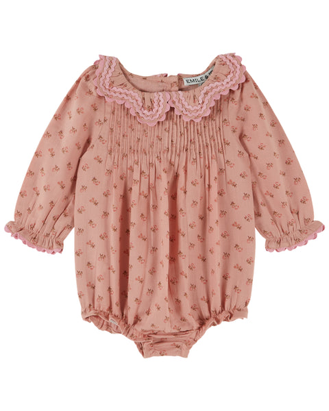Emile et Ida Rosemary Printed Pleated Romper