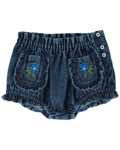 Emile et Ida Denim Embroidered Bloomer